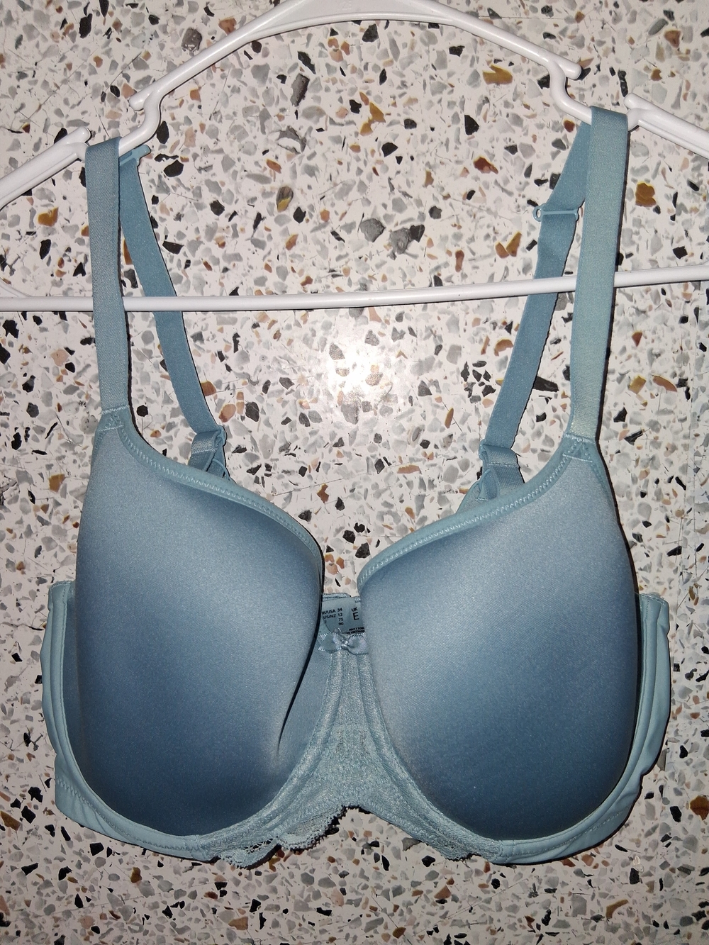 Women's Panache Tshirt Bra Size 34E (34Dd) Blue Padded With Wires